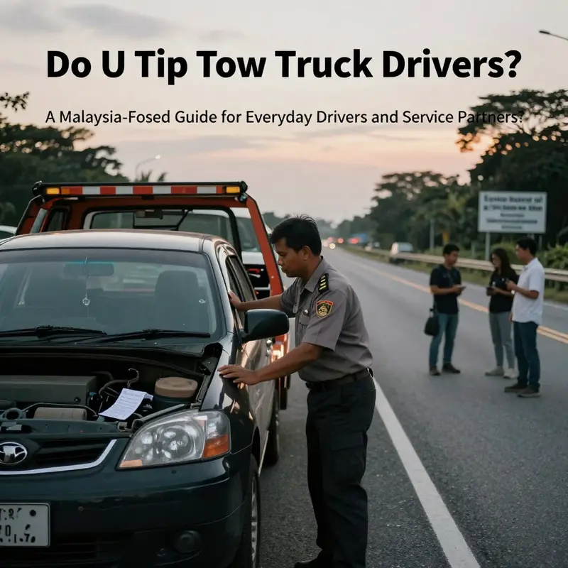 Tow operators operate under local norms where tipping is not expected and charges are pre-agreed.