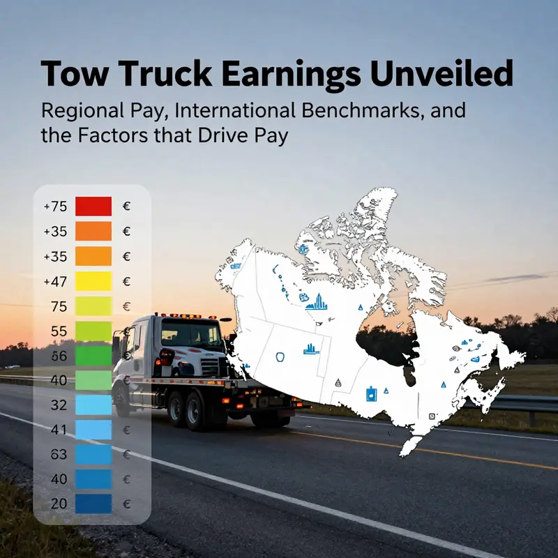 Regional wage variation and economic context for tow truck drivers.