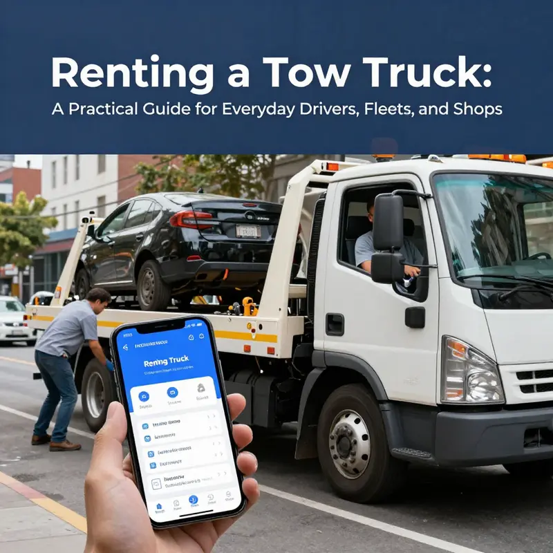 Overview of tow truck rental availability and practical use-cases for everyday drivers.