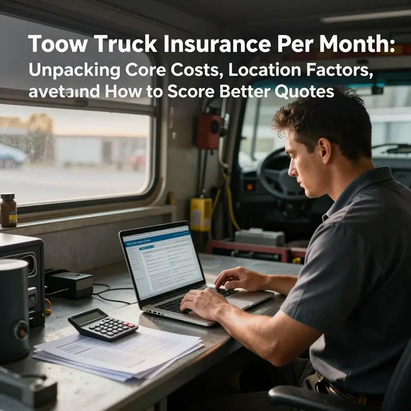 Tow truck operators evaluate core cost ranges and the drivers behind monthly premiums.