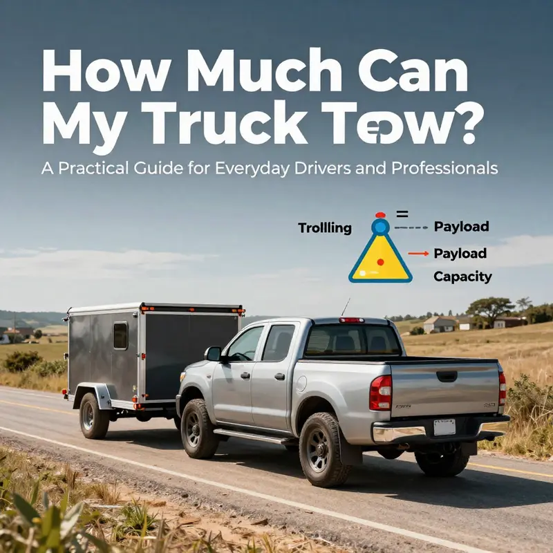 Towing versus payload concepts illustrated with a real-world pickup and trailer setup.