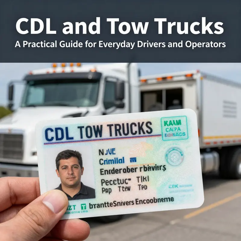 Weight-based CDL decisions for tow trucks: Class A, B, and C thresholds in practical context.