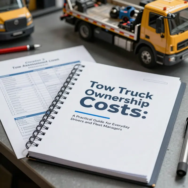 Chapter 1 visualizes the upfront choice between used and new tow trucks and how selection drives initial cost.