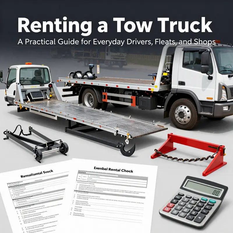 Overview of tow truck rental availability and practical use-cases for everyday drivers.