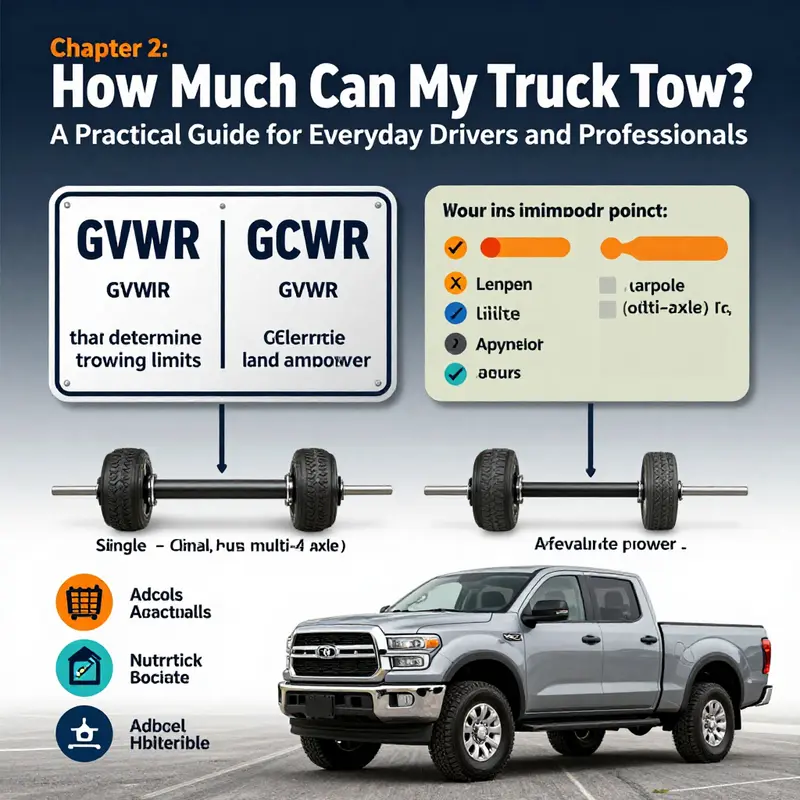 Towing versus payload concepts illustrated with a real-world pickup and trailer setup.