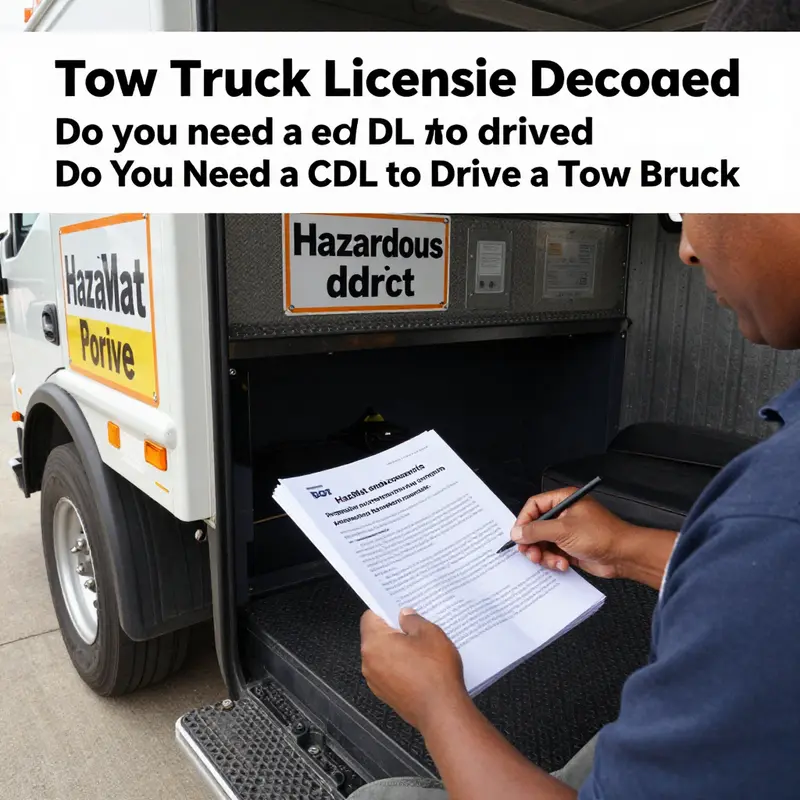 Heavy-duty tow truck with GVWR considerations and CDL class implications.