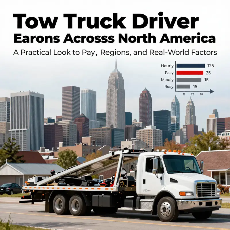 US earnings landscape for tow truck drivers, highlighting average pay, regional variation, and data sources.