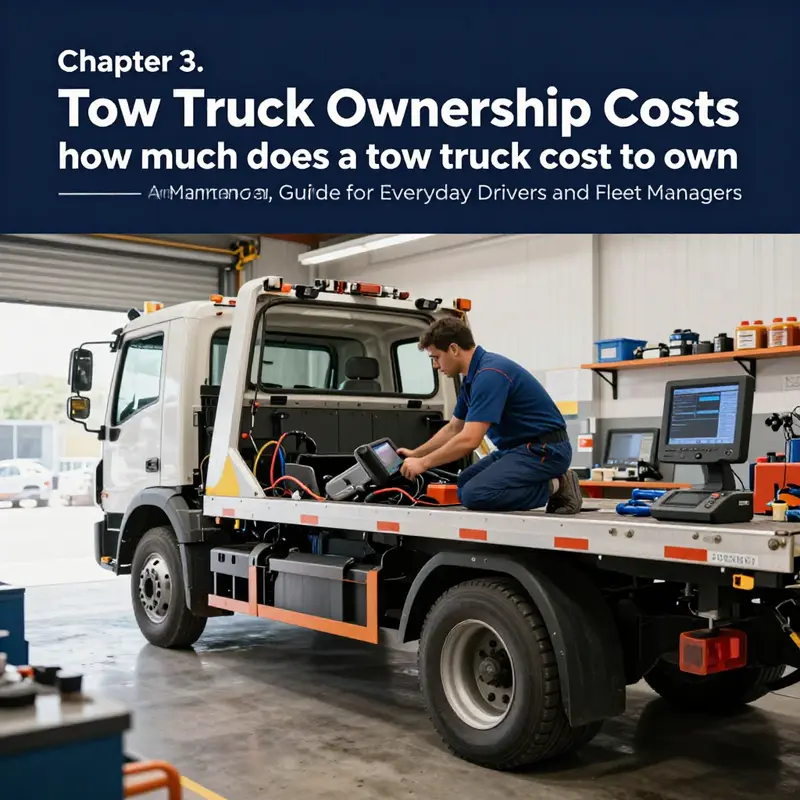 Chapter 1 visualizes the upfront choice between used and new tow trucks and how selection drives initial cost.