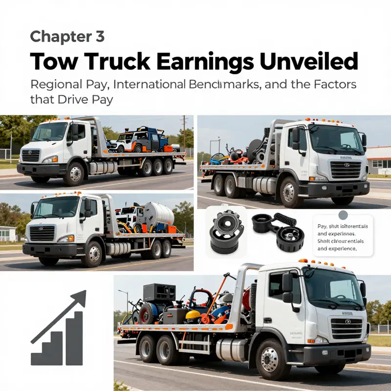 Regional wage variation and economic context for tow truck drivers.