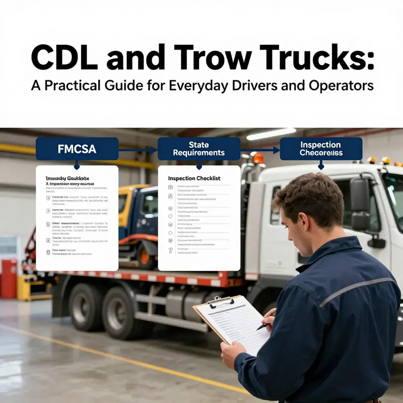 Weight-based CDL decisions for tow trucks: Class A, B, and C thresholds in practical context.