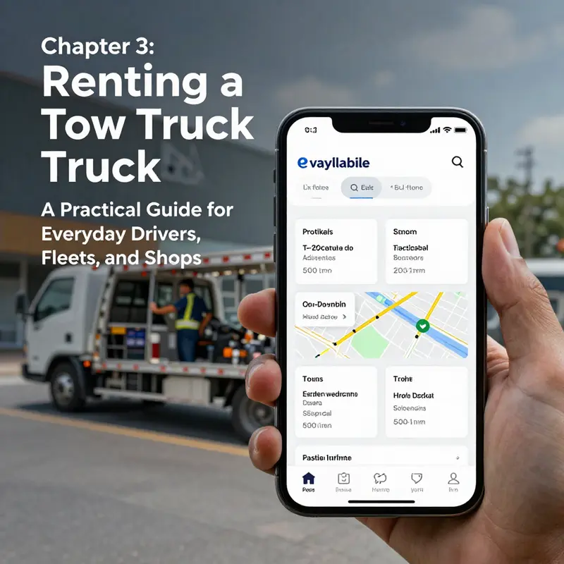 Overview of tow truck rental availability and practical use-cases for everyday drivers.
