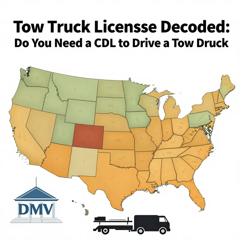 Heavy-duty tow truck with GVWR considerations and CDL class implications.