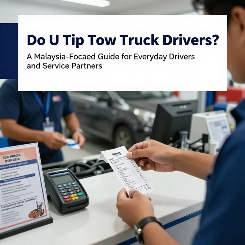 Tow operators operate under local norms where tipping is not expected and charges are pre-agreed.