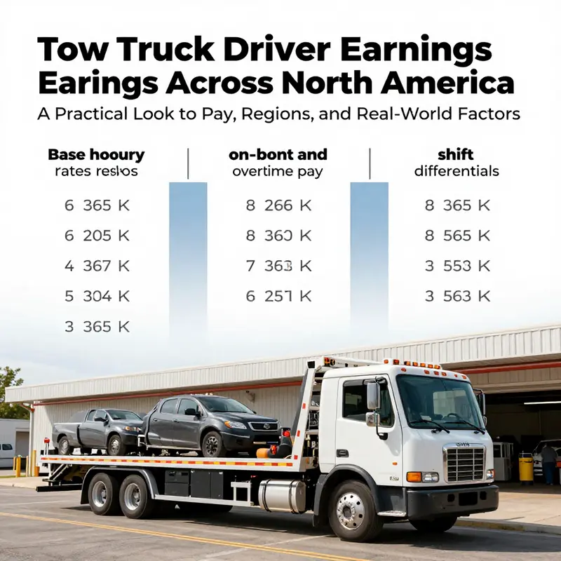 US earnings landscape for tow truck drivers, highlighting average pay, regional variation, and data sources.