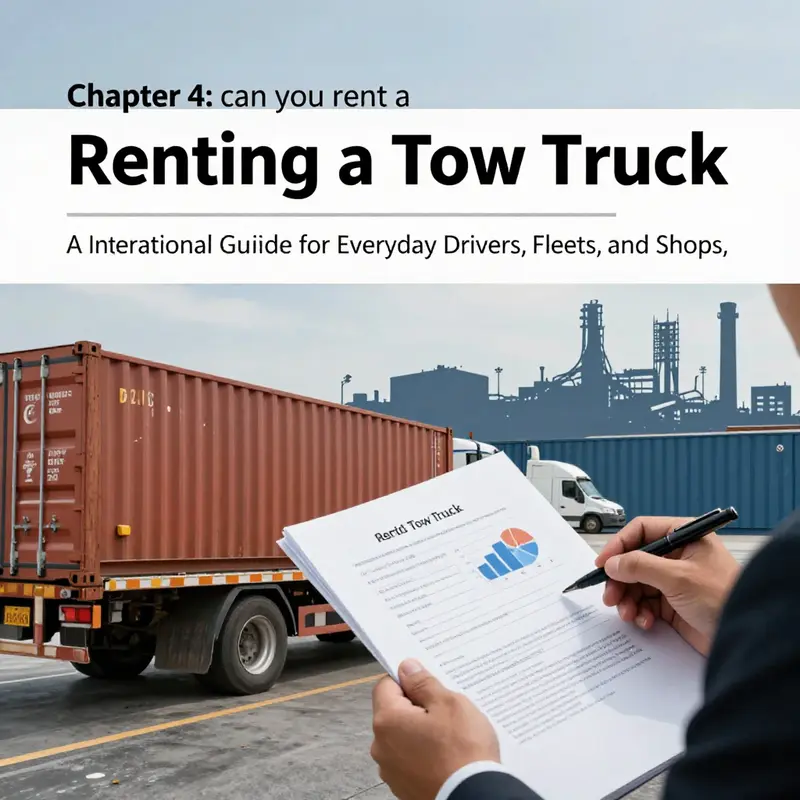 Overview of tow truck rental availability and practical use-cases for everyday drivers.