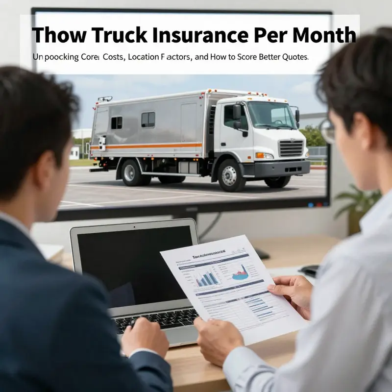 Tow truck operators evaluate core cost ranges and the drivers behind monthly premiums.
