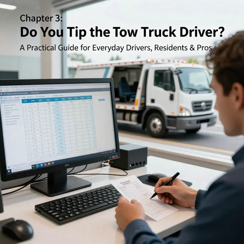 Etiquette basics and common tipping expectations for tow truck drivers.
