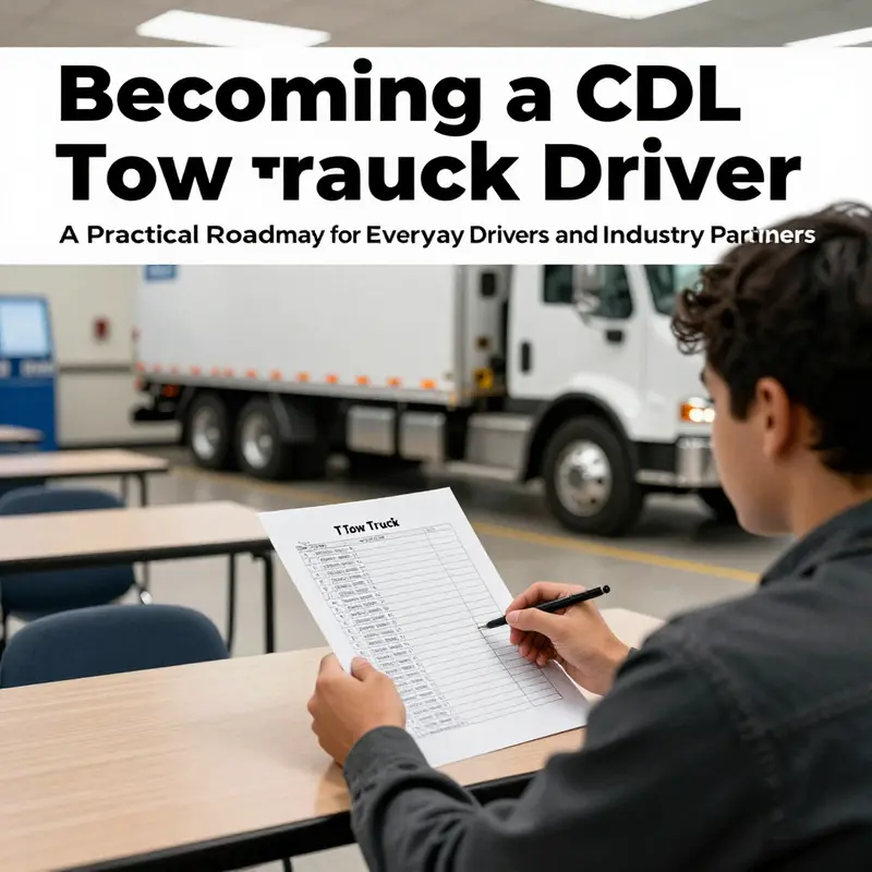 CDL licensing and the ‘T’ endorsement are foundational steps to becoming a tow truck driver.
