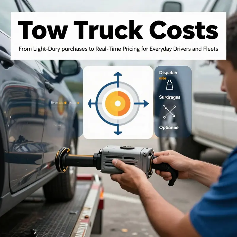 Overview of what drives light-duty tow truck prices and the typical new-unit price range.