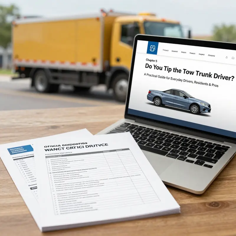 Etiquette basics and common tipping expectations for tow truck drivers.