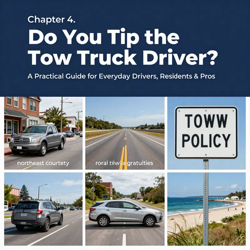 Etiquette basics and common tipping expectations for tow truck drivers.