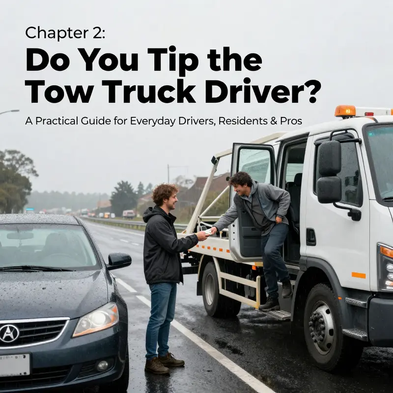 Etiquette basics and common tipping expectations for tow truck drivers.