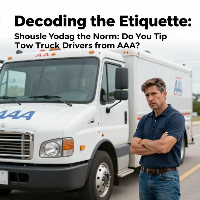 Understanding the norms around tipping for tow truck services.