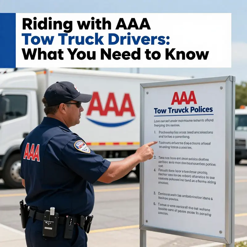 A tow truck driver discussing towing procedures with a stranded motorist.