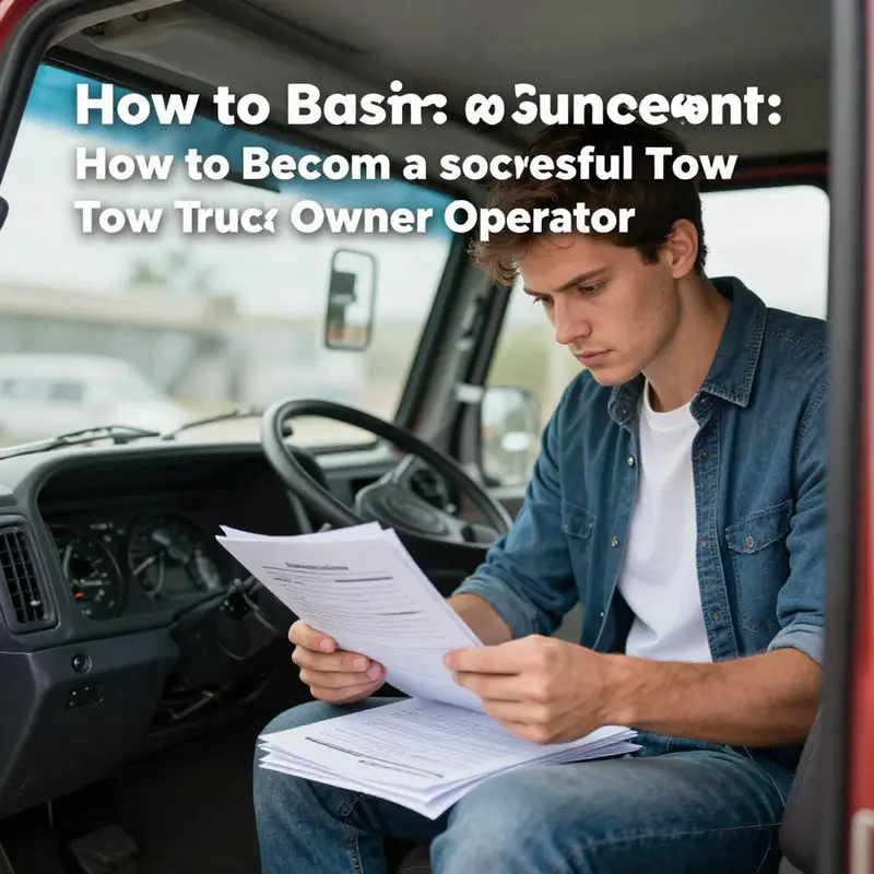 Understanding the foundational requirements is crucial for aspiring tow truck owner operators.