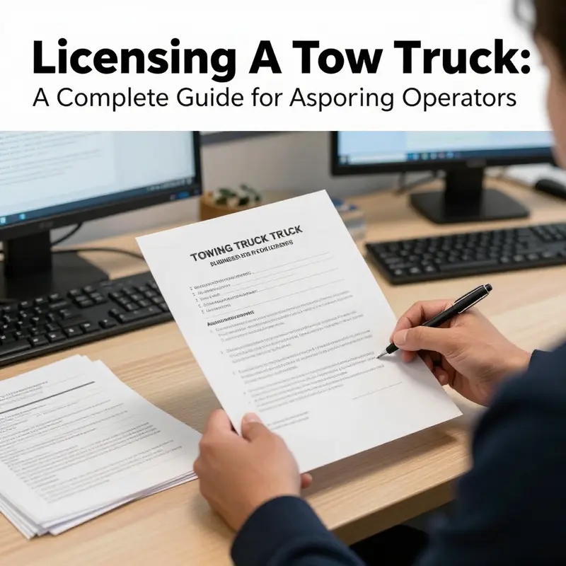 Submitting documents for a road transport operation permit at the local transportation authority.