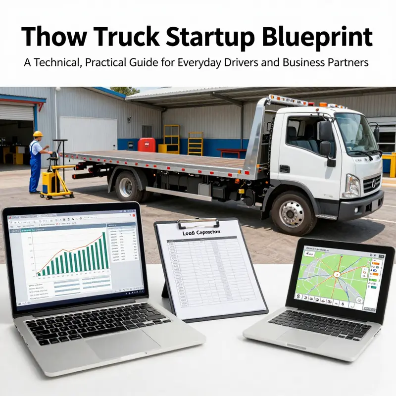 Regulatory prerequisites for launching a tow truck business, including permits, insurance, and operator checks.