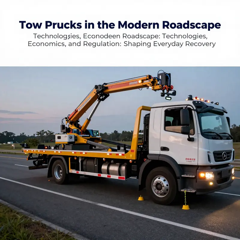 Chapter 1 visual: core technologies and configurations of tow trucks.