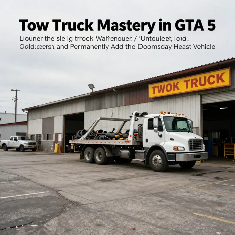 Chapter 1 focuses on how the Tow Truck becomes available by completing The Doomsday Heist mission.