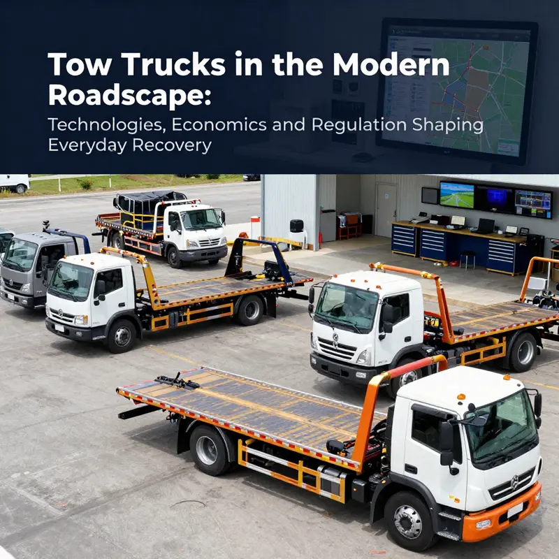 Chapter 1 visual: core technologies and configurations of tow trucks.