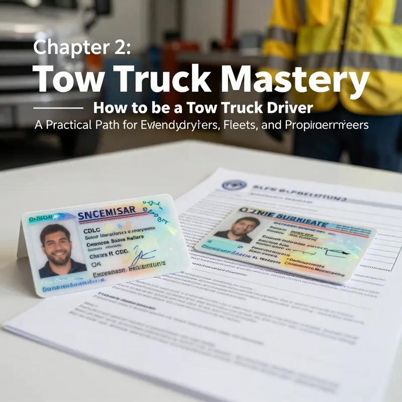 Foundational eligibility: age and licensing basics for starting a tow truck career.