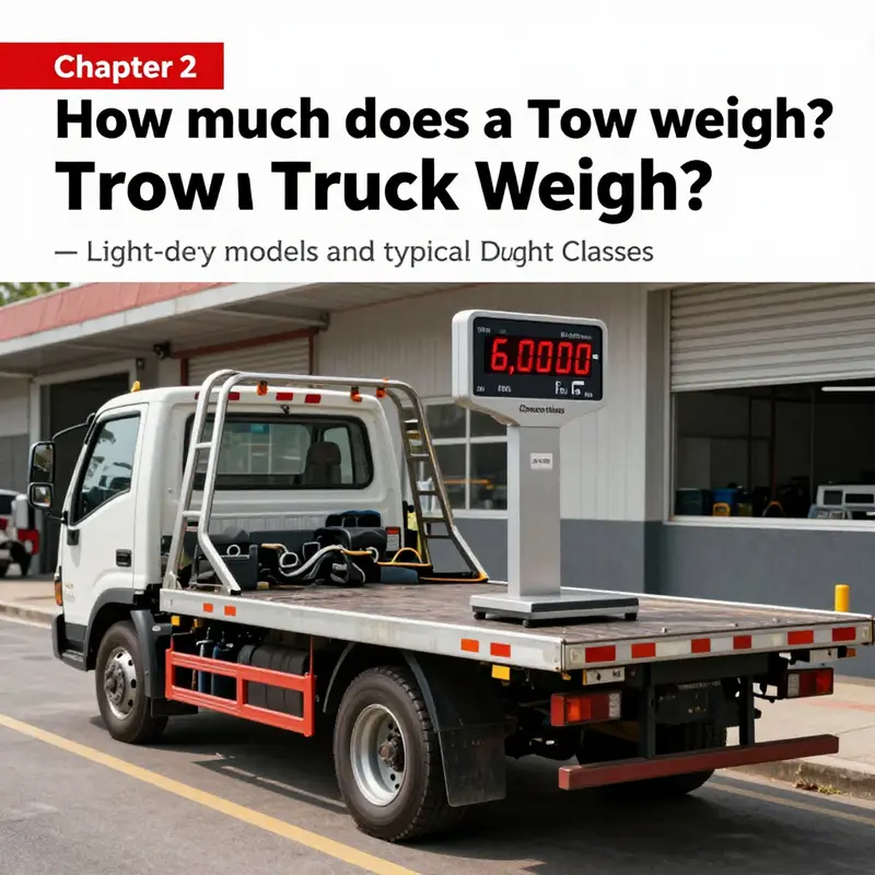 Overview of weight categories for tow trucks: light, medium, and heavy-weight classes with illustrative scale indicators.