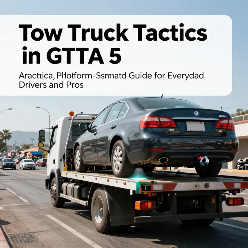 Approach and enter a tow truck to begin the operation.