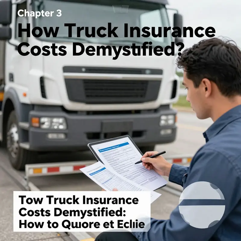 Overview of typical costs and variability in tow truck insurance.