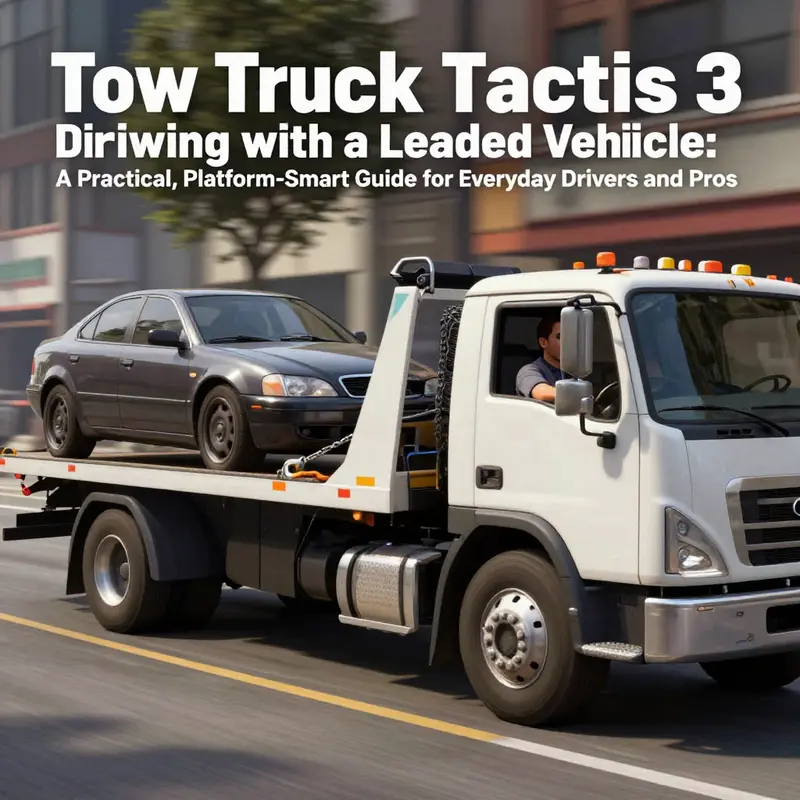 Approach and enter a tow truck to begin the operation.