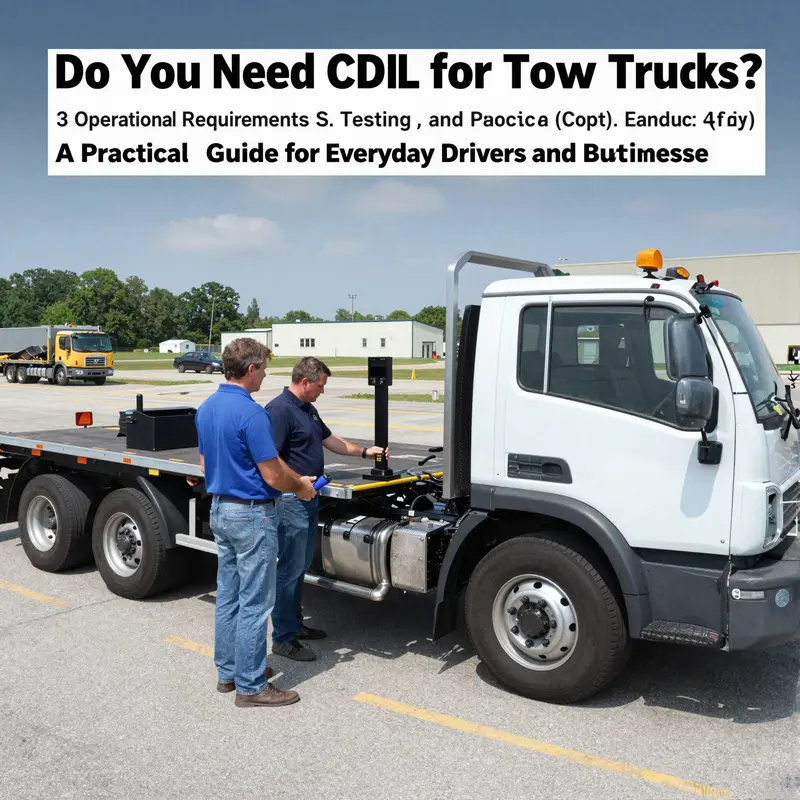 Understanding the federal GVWR thresholds and CMV definitions that determine CDL applicability for tow trucks.