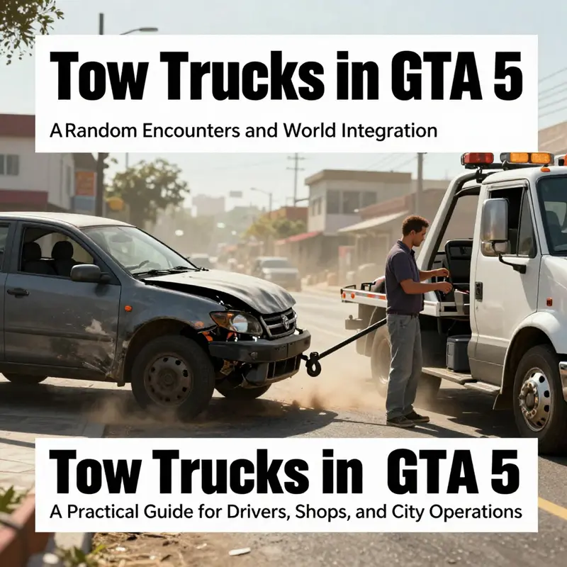 Tow truck scene during The Big Score introduces practical towing mechanics within a mission context.