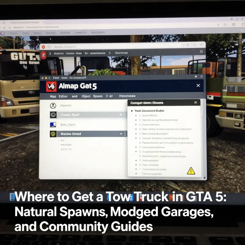 Natural tow truck appearances on Los Santos streets, often operating to clear crashes or relocate damaged vehicles.