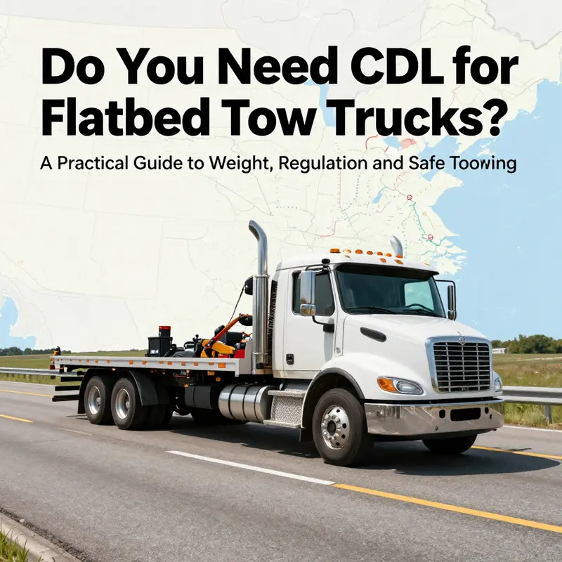 GVWR thresholds determine CDL necessity for flatbed towing.