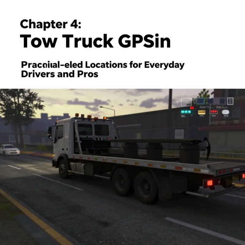 Tow truck stationed near the Los Santos International Airport, a reliable primary spawn point in La Puerta.