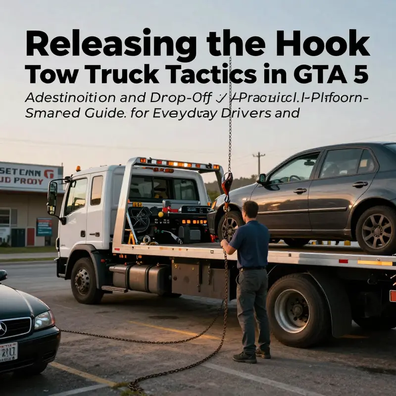 Approach and enter a tow truck to begin the operation.