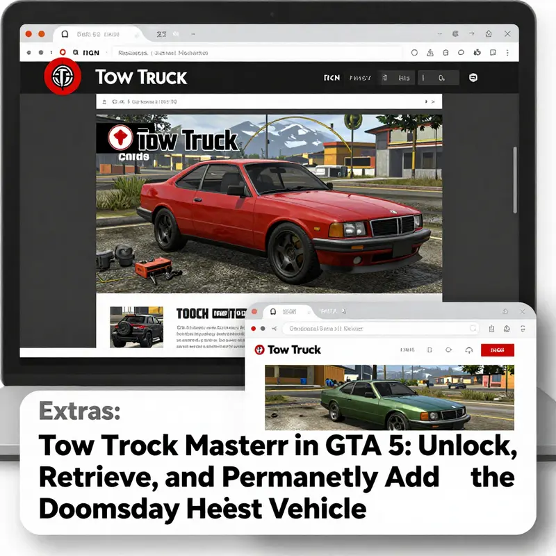Chapter 1 focuses on how the Tow Truck becomes available by completing The Doomsday Heist mission.