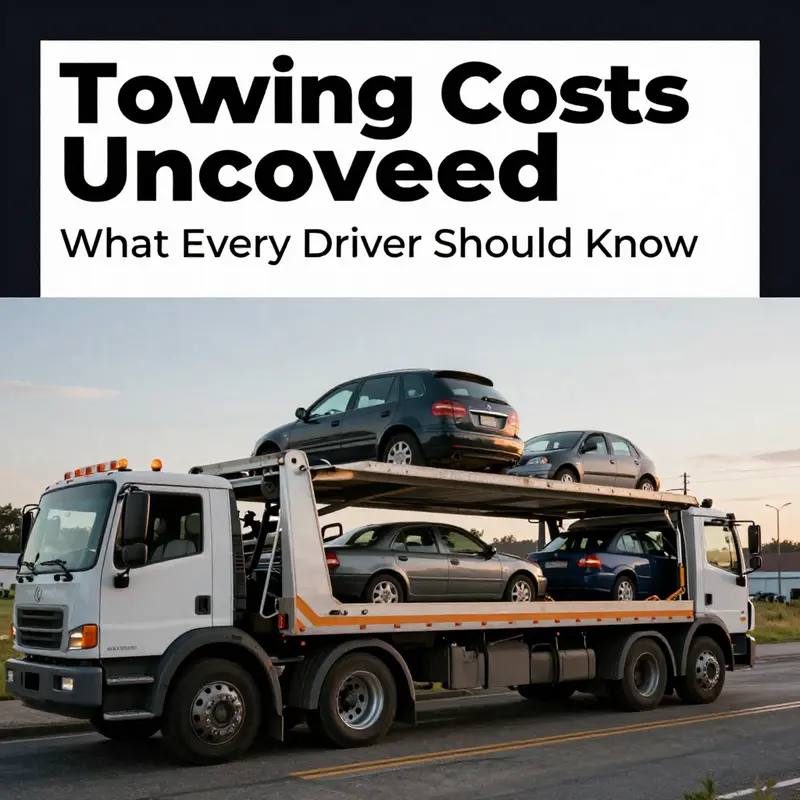 A cover image showcasing various scenarios of towing, emphasizing the diverse situations where towing fees are applied.