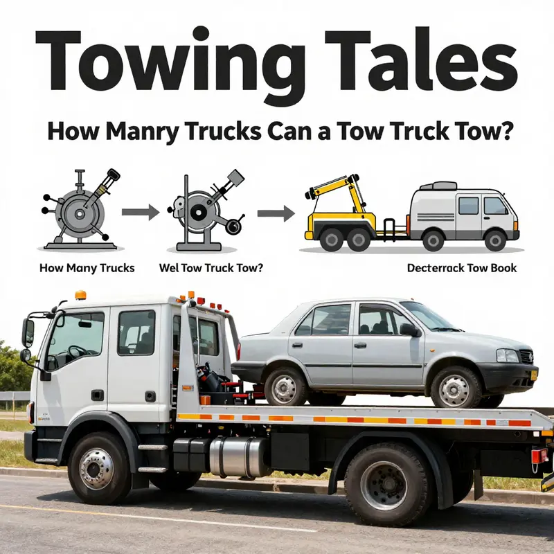 A tow truck joyfully attempting to tow a variety of colorful vehicles, highlighting the imaginative concept presented in the book.