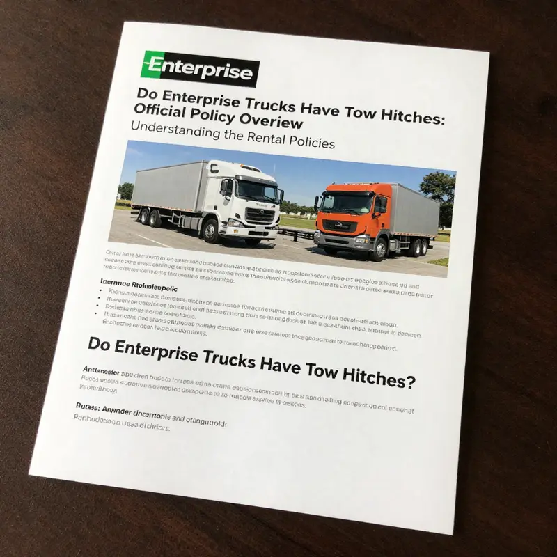 Overview of Enterprise’s official policy regarding the towing capabilities of their rental trucks.