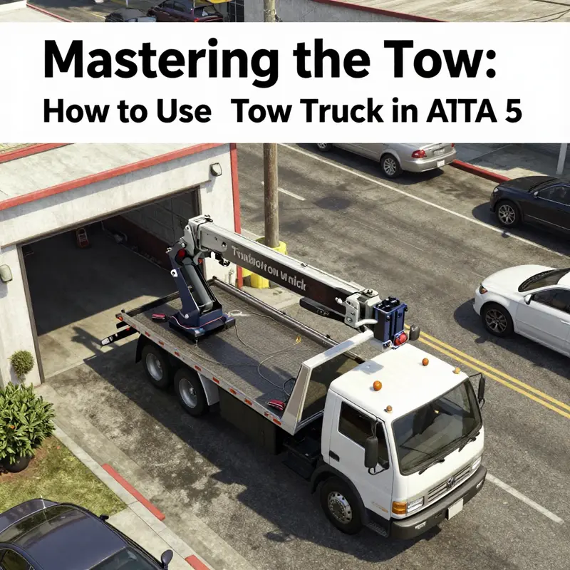 Finding the perfect tow truck in Los Santos.